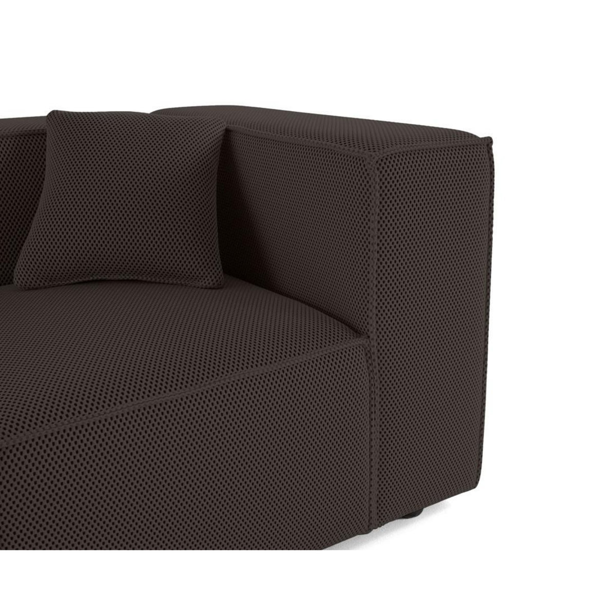 LISA DESIGN Arty - module d'assise droit - en tissu mailles 3d