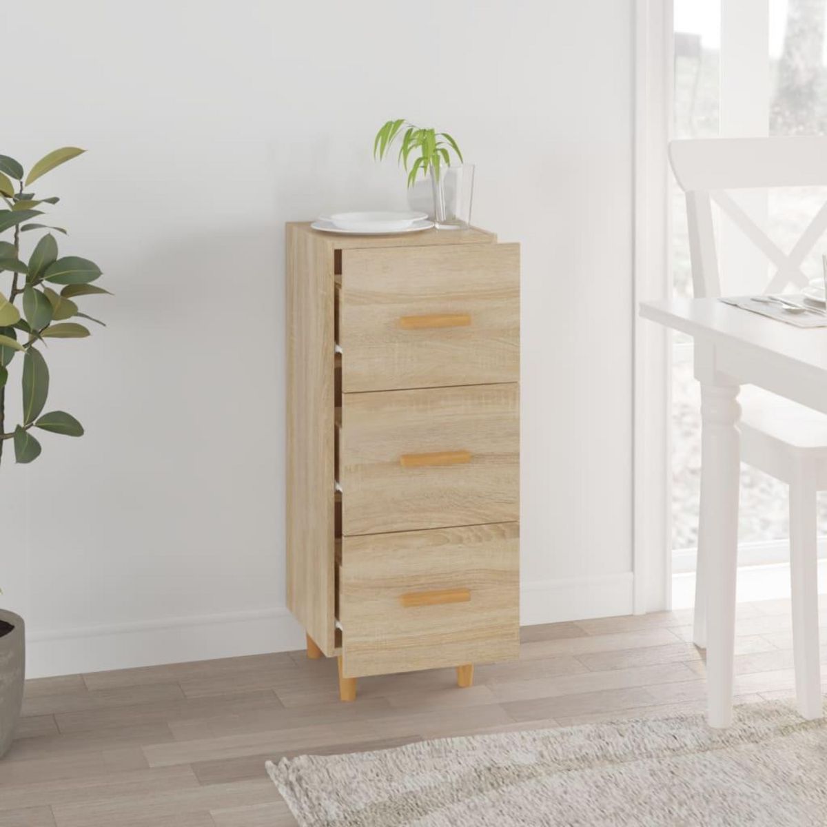 VIDAXL Buffet Chene sonoma 34,5x34x90 cm Bois d'ingenierie
