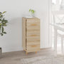 Voir la diapositive 3 : VIDAXL Buffet Chene sonoma 34,5x34x90 cm Bois d'ingenierie
