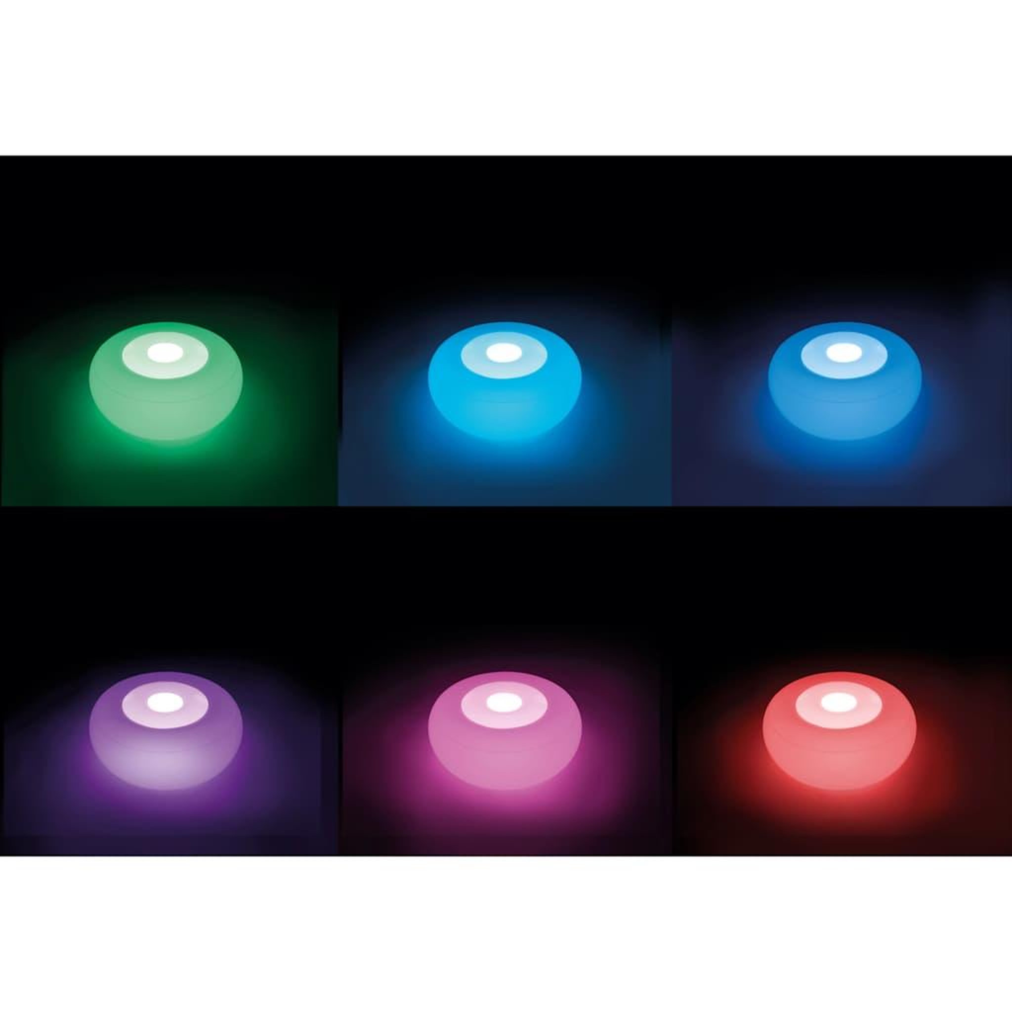 Voir la diapositive 4 : INTEX Intex Pouf a LED 86x33 cm