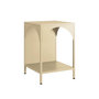 Voir la diapositive 3 : SWEEEK Lot de 2 tables de chevet. tables d'appoint en acier style industriel. beige. L 35 x l 35 x H 52cm