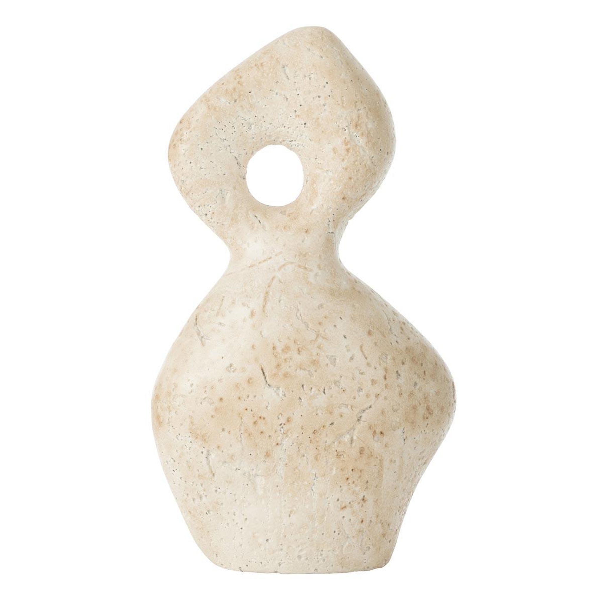 J-LINE Objet Déco en Céramique  Olina  34cm Crème