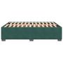 Voir la diapositive 5 : VIDAXL Cadre de lit sans matelas vert fonce 160x200 cm velours