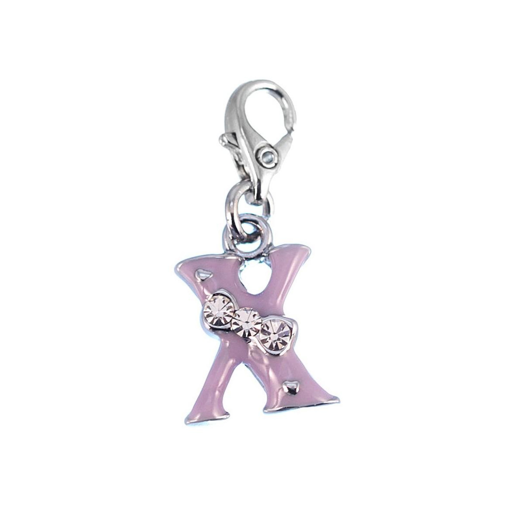 SC CRYSTAL Charm Lettre X violet SC Crystal