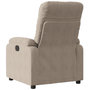 Voir la diapositive 3 : VIDAXL Fauteuil inclinable taupe tissu microfibre