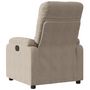 Voir la diapositive 3 : VIDAXL Fauteuil inclinable taupe tissu microfibre