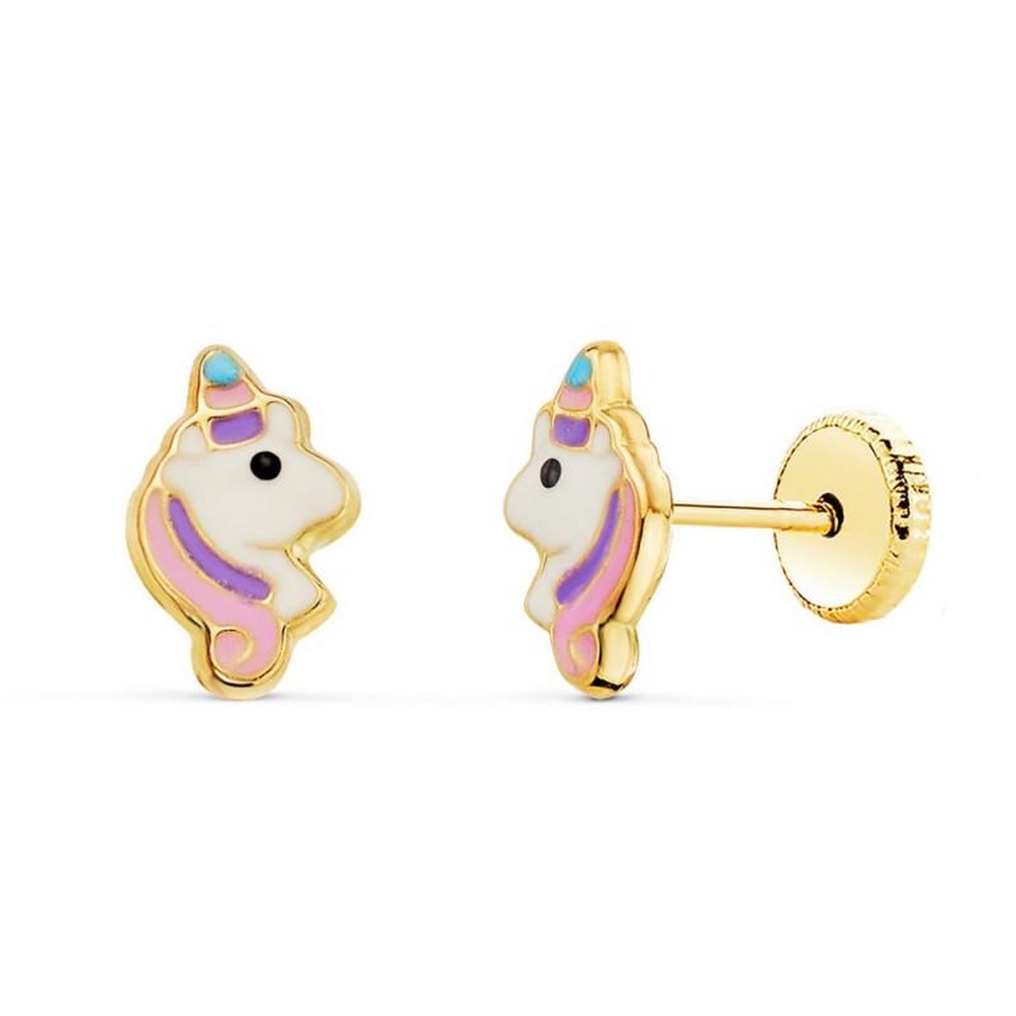 L'ATELIER D'AZUR Boucles d'Oreilles Or 18 Carats 750/000 Jaune - Licornes