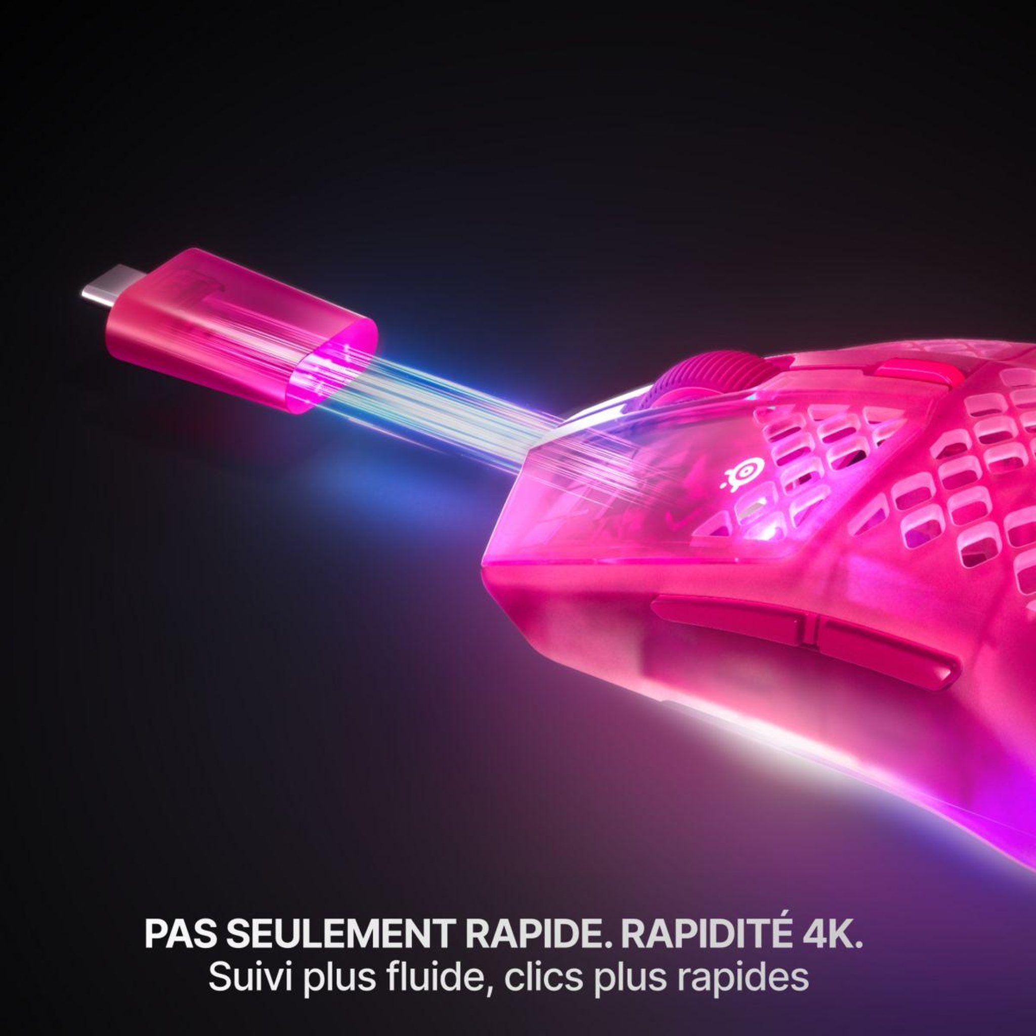 Voir la diapositive 3 : STEEL SERIES Souris gamer sans fil aerox 3 wl gen 2 - magentahaze