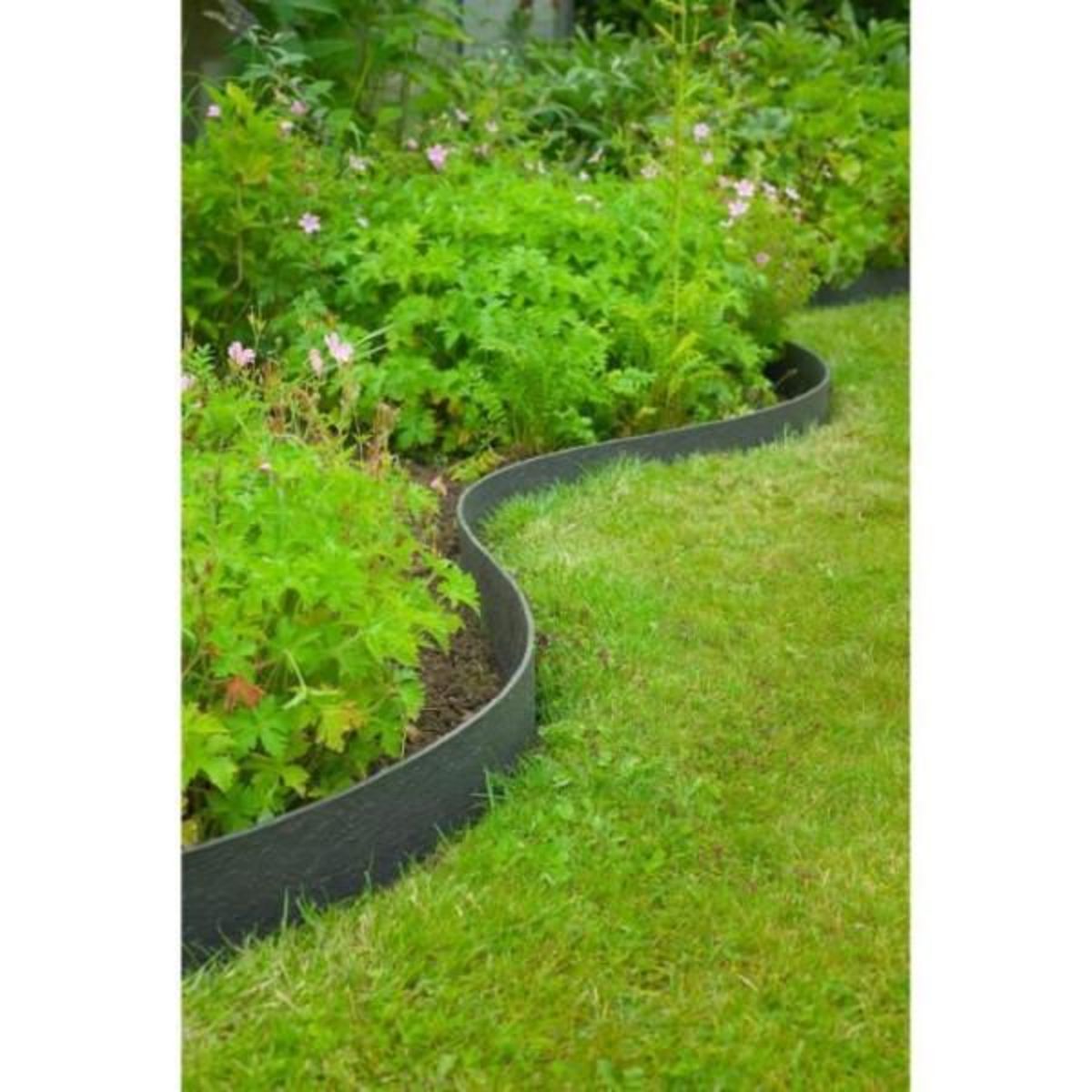 NATURE Nature Bordure de jardin 0,12x12 m 5 mm noir 446388