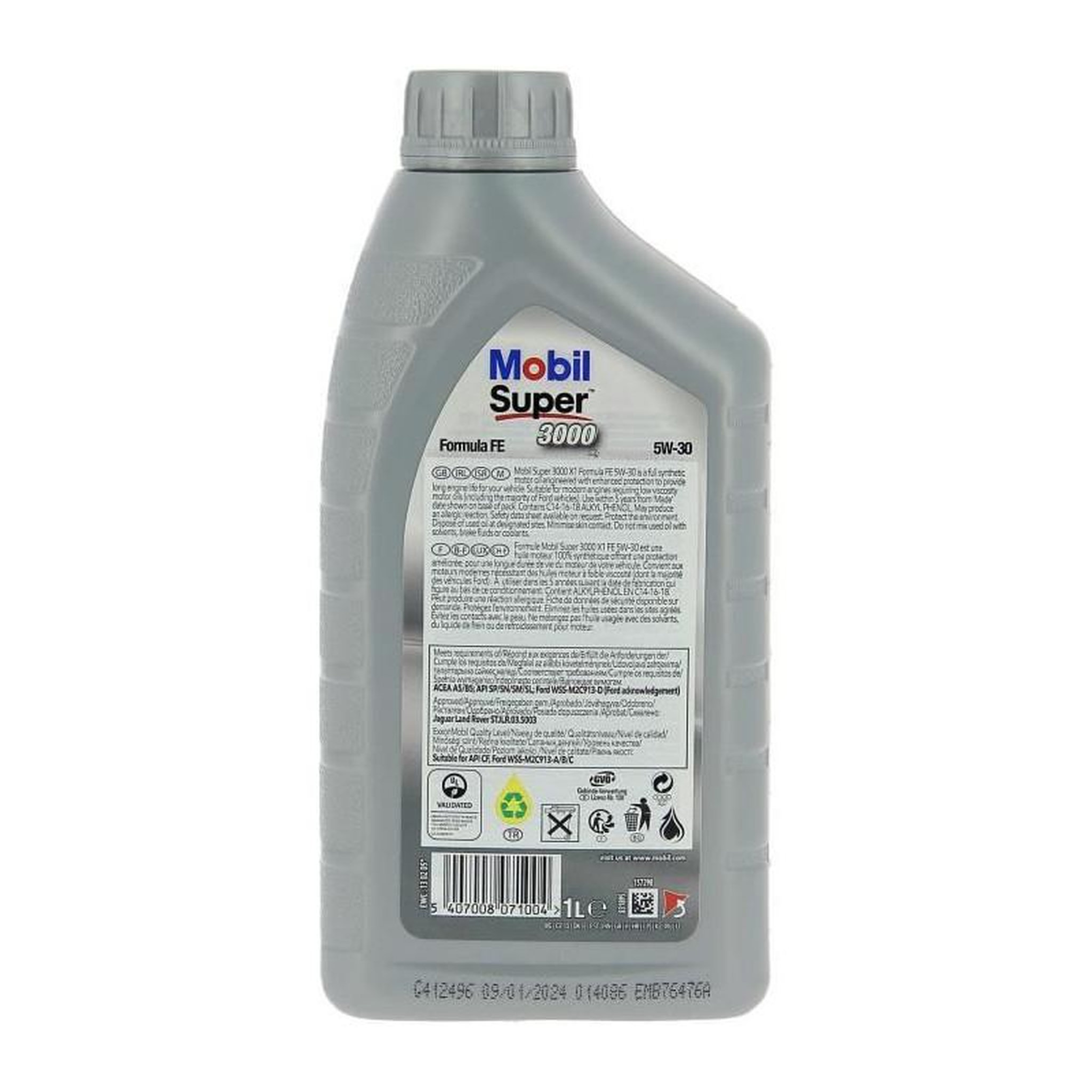 Voir la diapositive 3 : MOBIL Bidon huile de moteur - MOBIL - S3000 5W30 FE - 1 L - 4 saisons