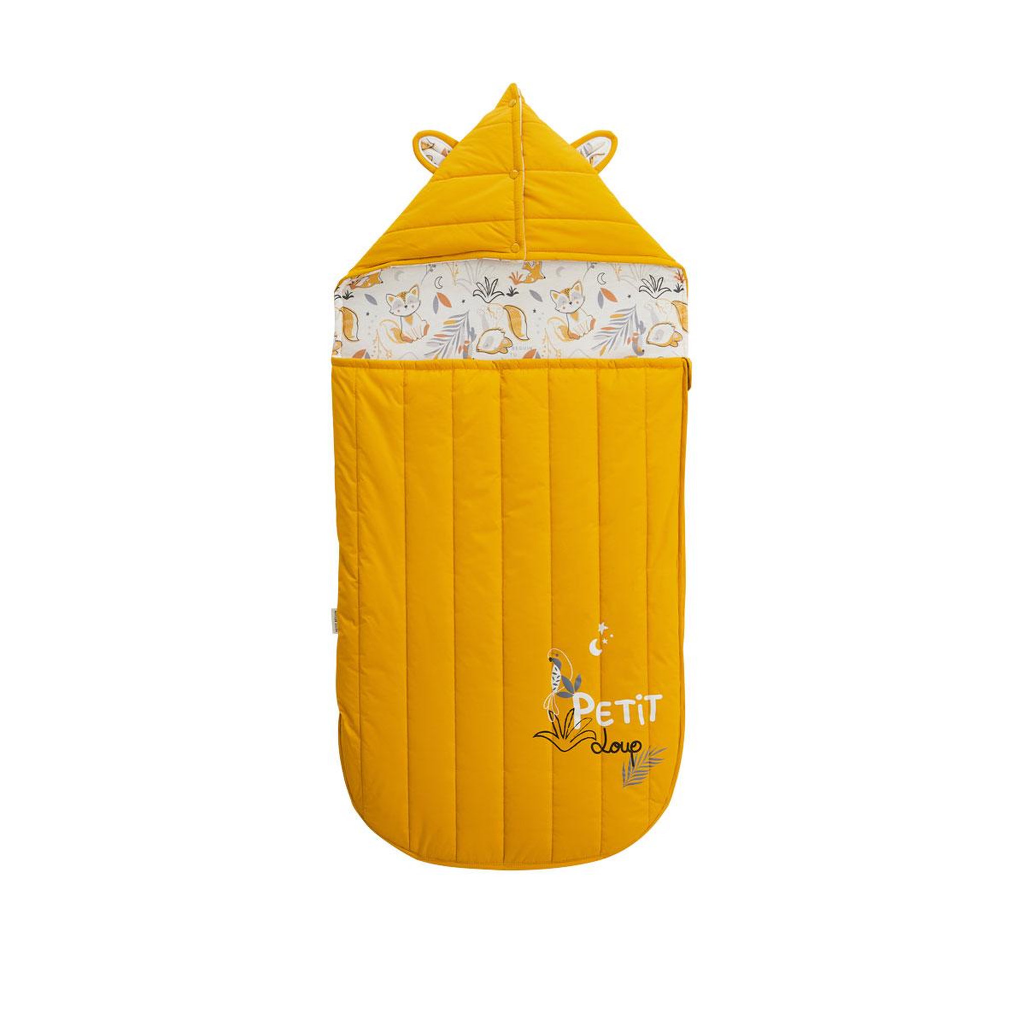 Petit Béguin Nid d'ange Petit Loup. Coloris disponibles : Jaune