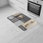 Voir la diapositive 2 : Paris Prix Tapis de Cuisine Mousse  Cantine  45x75cm Gris