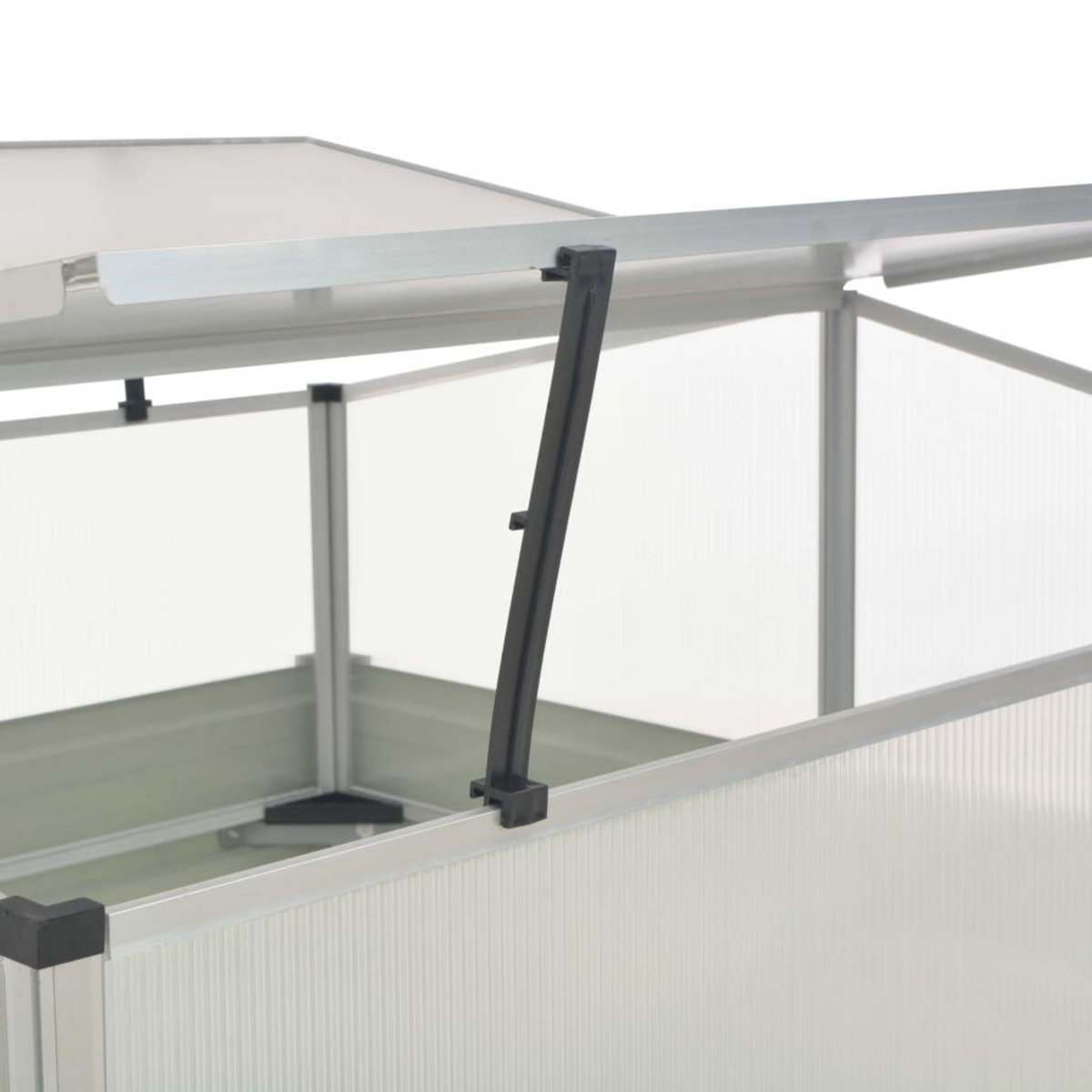 VIDAXL Serre Marron 100 x 100 x 85 cm Acier galvanise