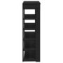 Voir la diapositive 5 : VIDAXL Etagere a chaussures noir 80x30x98 cm bois d'ingenierie