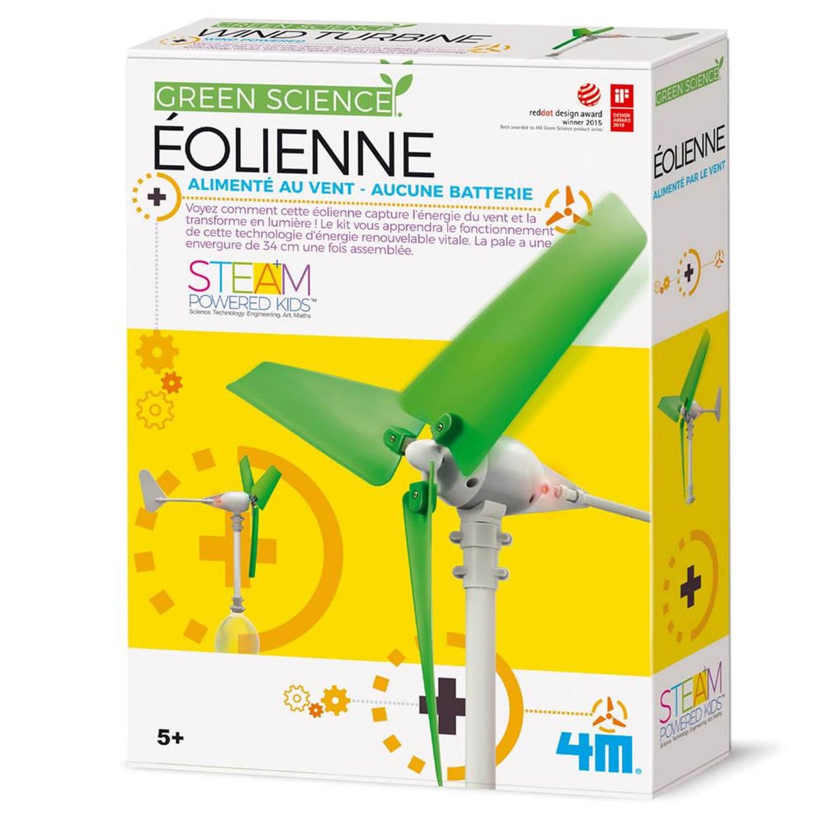 4M Kit de fabrication Green Science : Eolienne à construire