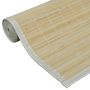 Voir la diapositive 5 : VIDAXL Tapis en bambou 100x160 cm Naturel