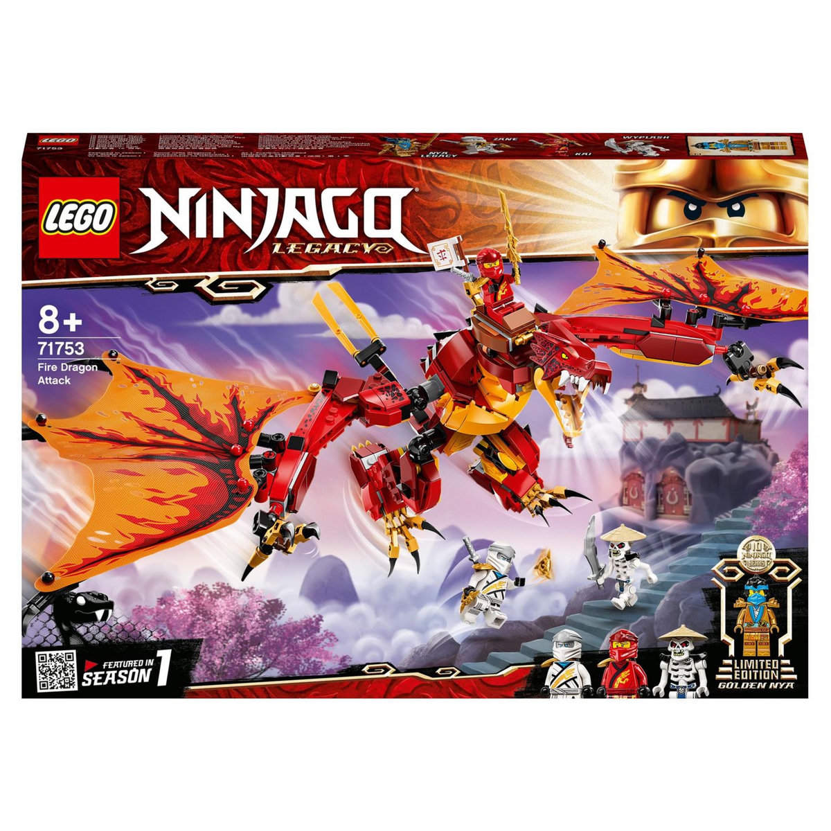 LEGO NINJAGO 71753 - L'attaque du dragon de feu 