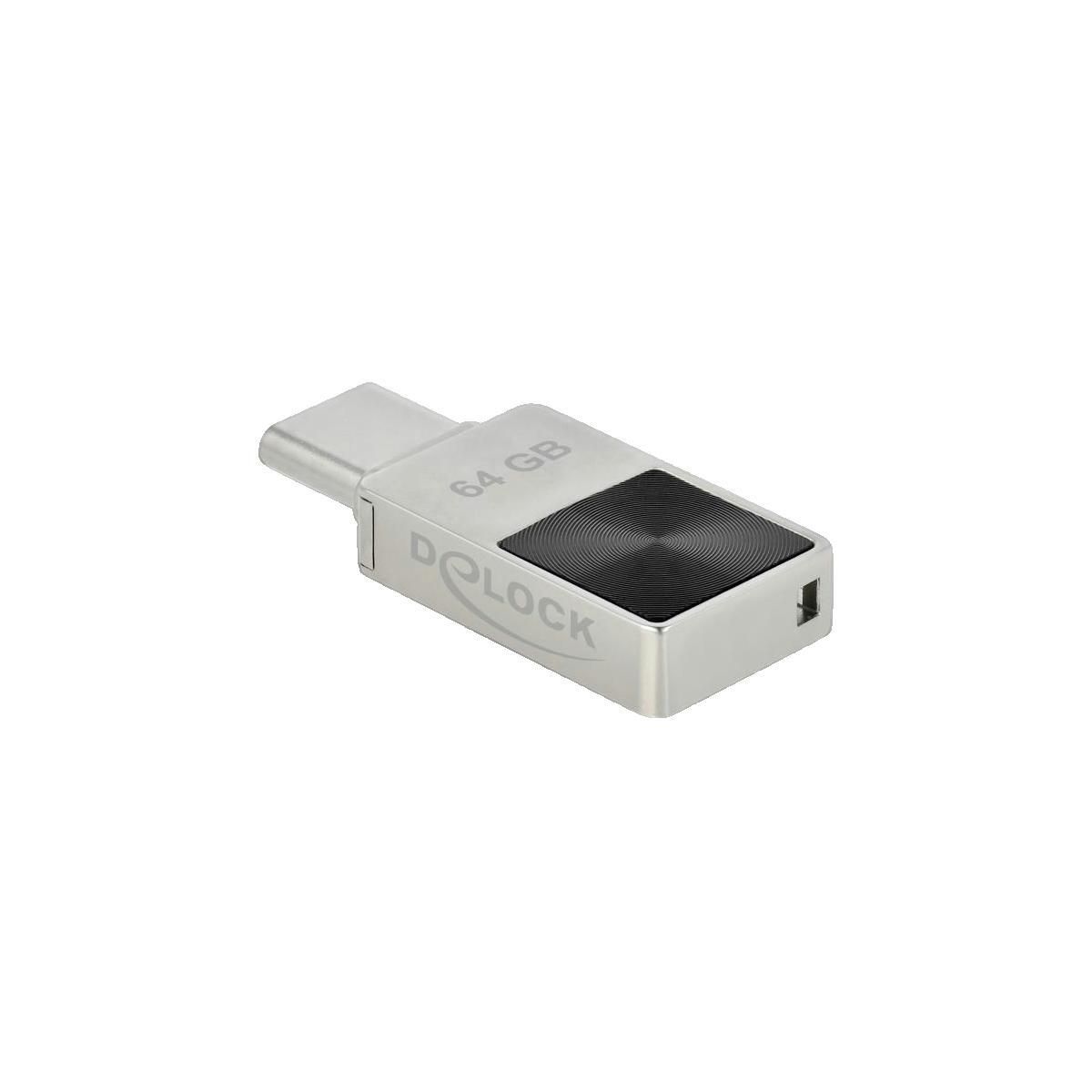 DeLock Clé USB Delock Mini USB 3.2 Gen 1 USB-C 64 Go argenté