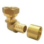 BOUTTE Raccord coude PER par glissement, femelle 15 x 21, Ø11 mm – BOUTTÉ