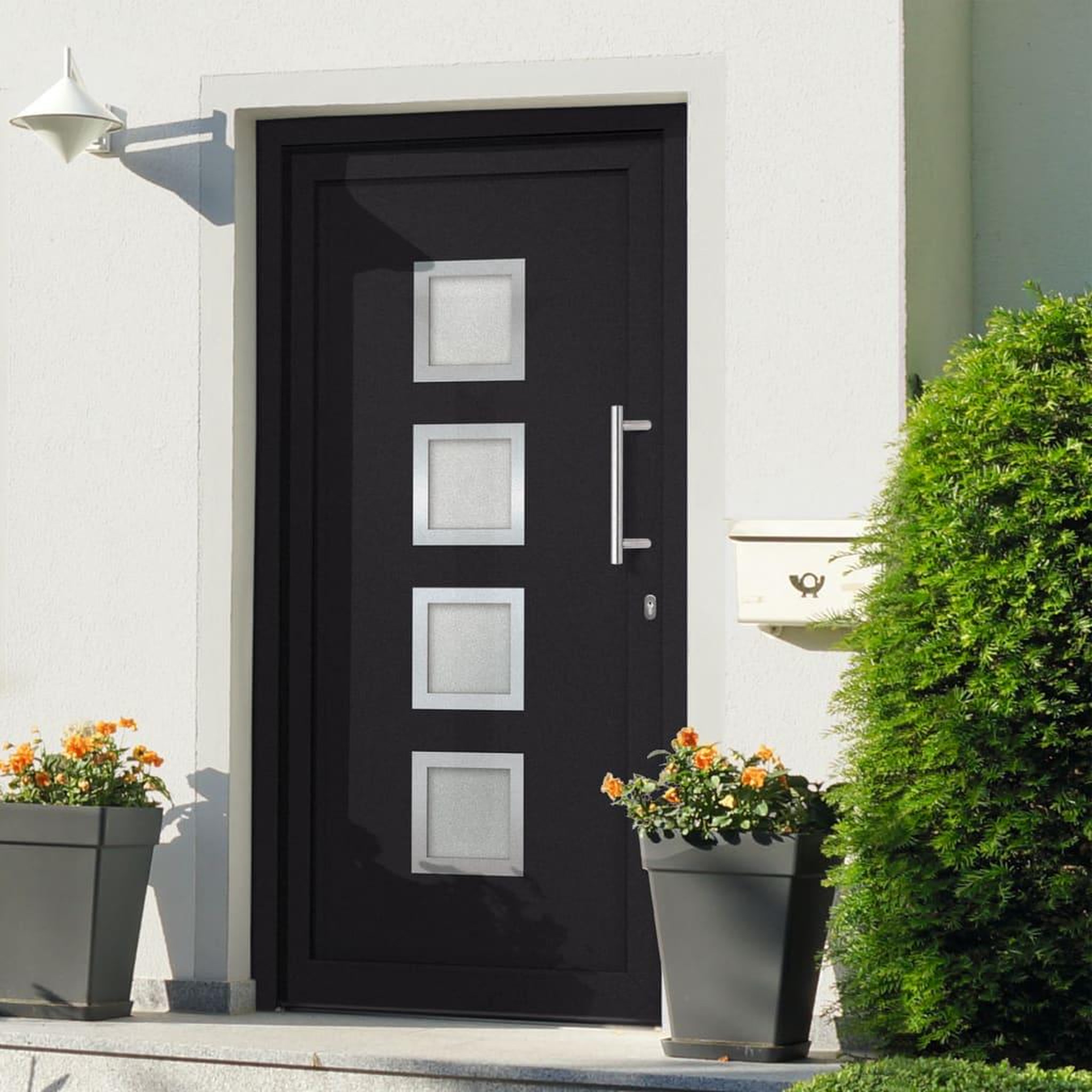 VIDAXL Porte d'entree Anthracite 108x200 cm