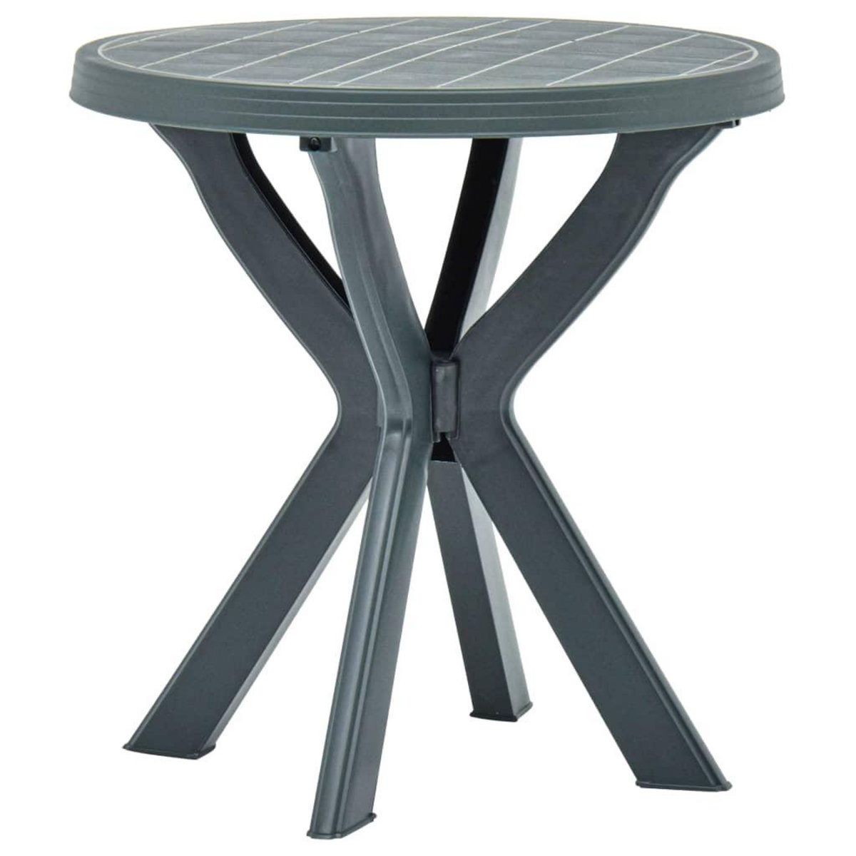 VIDAXL Table de bistro Blanc Ø70 cm Plastique