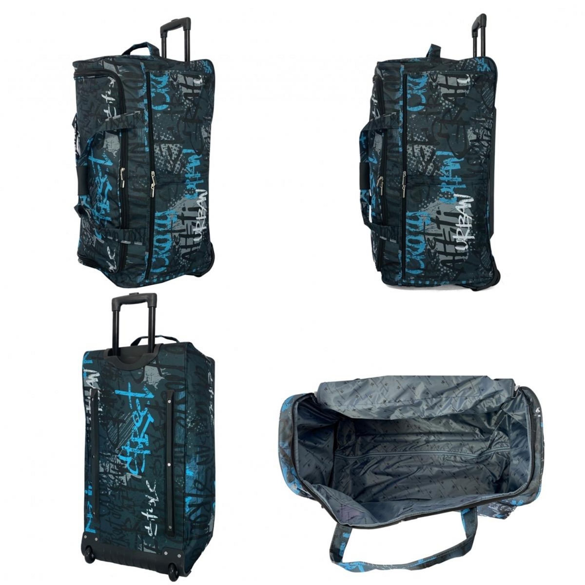 David Jones Sac de voyage avec roulettes 120L grand volume 76cm