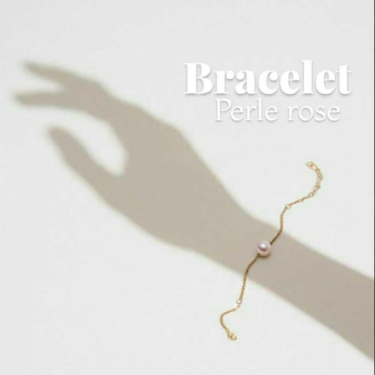L'ATELIER D'AZUR Bracelet Or et Perle Rose - Femme