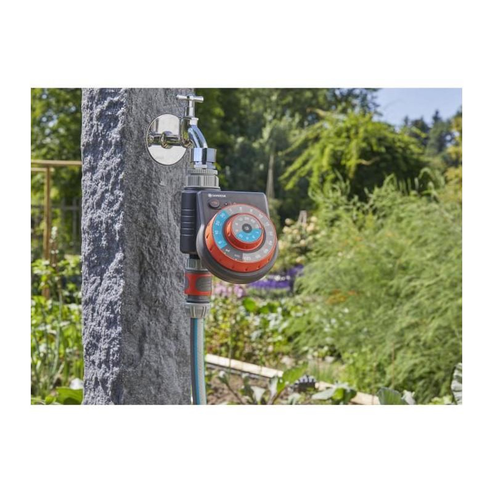 Voir la diapositive 3 : Gardena GARDENA Programmateur darrosage Easy Plus - Bouton rotatif - Pile 9V non fournie - Pression max 12 bar - Resistant eau - 1888-20