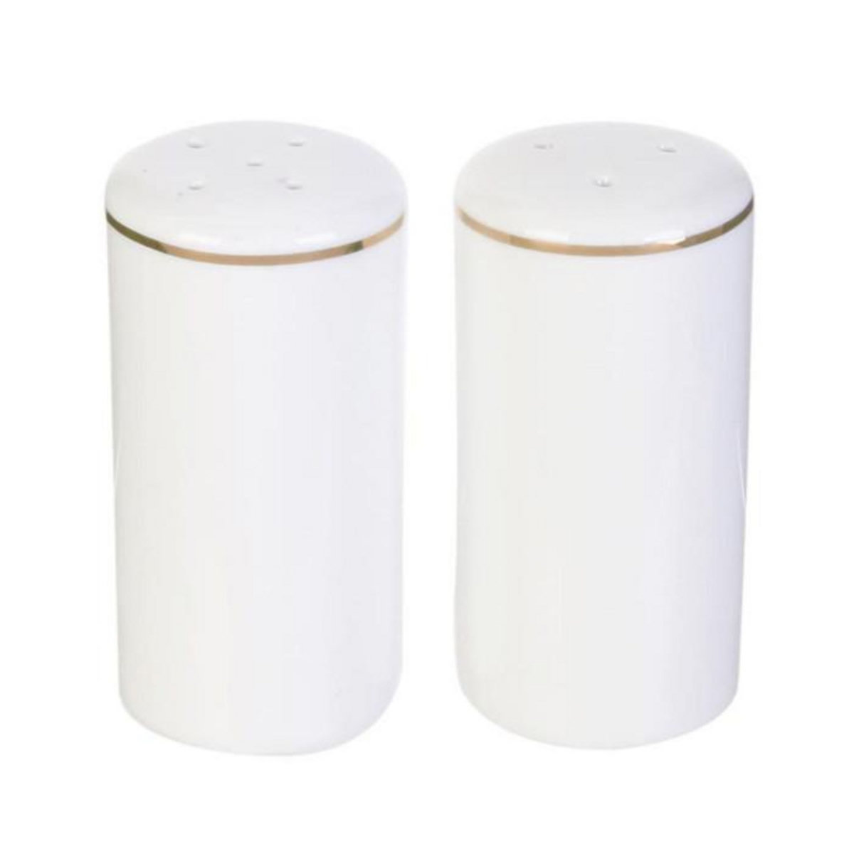 Paris Prix Lot Salière & Poivrière Design  Liseré  8cm Blanc