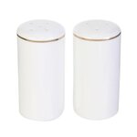 Paris Prix Lot Salière & Poivrière Design  Liseré  8cm Blanc