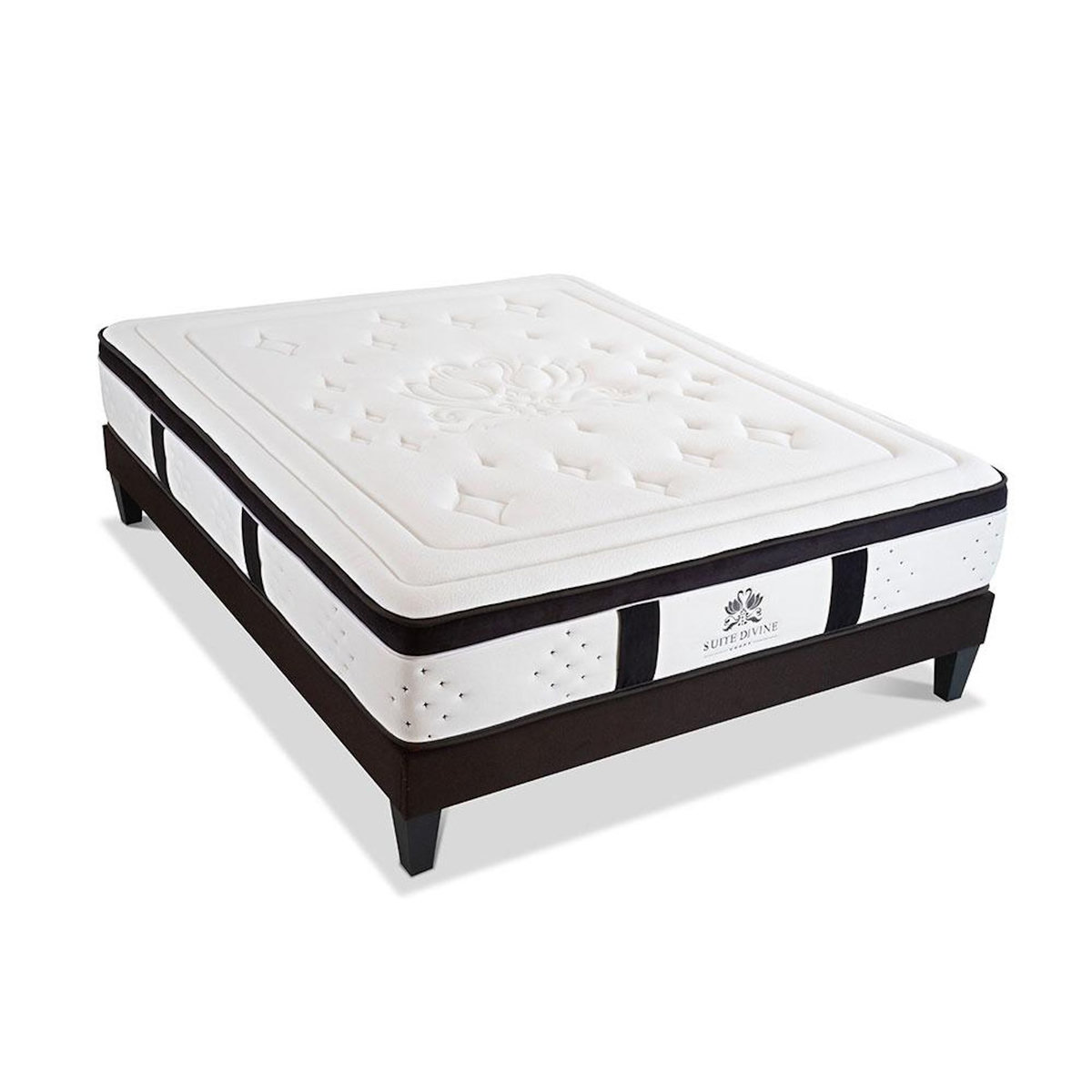 SUITE ETOILEE SUITE ETOILEE | Ensemble SUITE DIVINE | Matelas Mémoire de forme + Sommier Bois