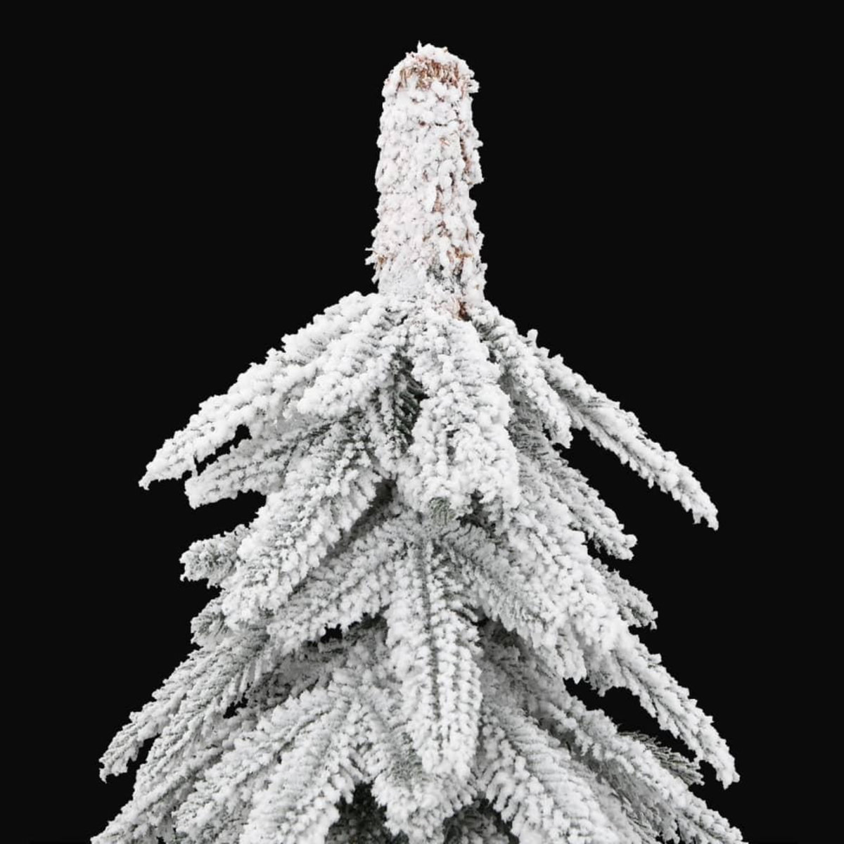 VIDAXL Sapin de Noël artificiel avec neige floquee 210 cm