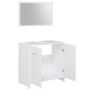 Voir la diapositive 4 : VIDAXL Ensemble de meubles salle de bain 4 pcs blanc bois d'ingenierie