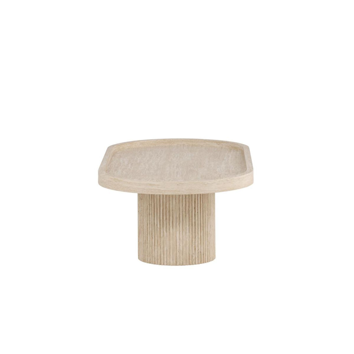 Paris Prix Table Basse Effet Travertin  Krille  120cm Beige