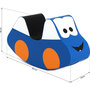 Voir la diapositive 3 : IGLU Rocker Car en mousse bleu