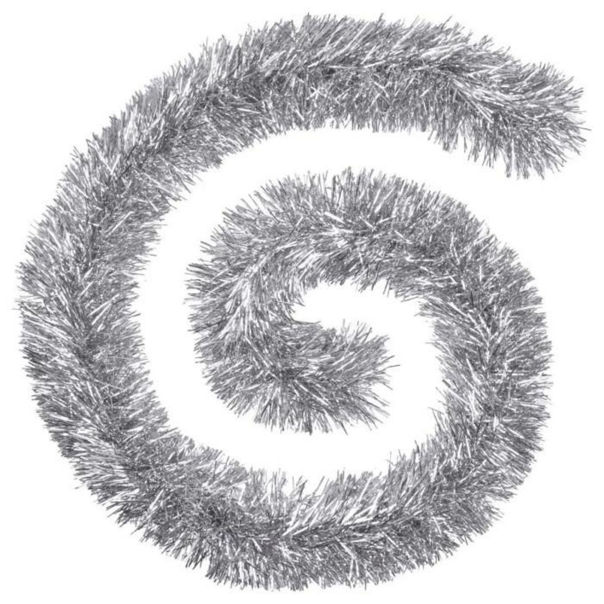 ATMOSPHERA Guirlande de Noël  Maison  200cm Argent & Blanc