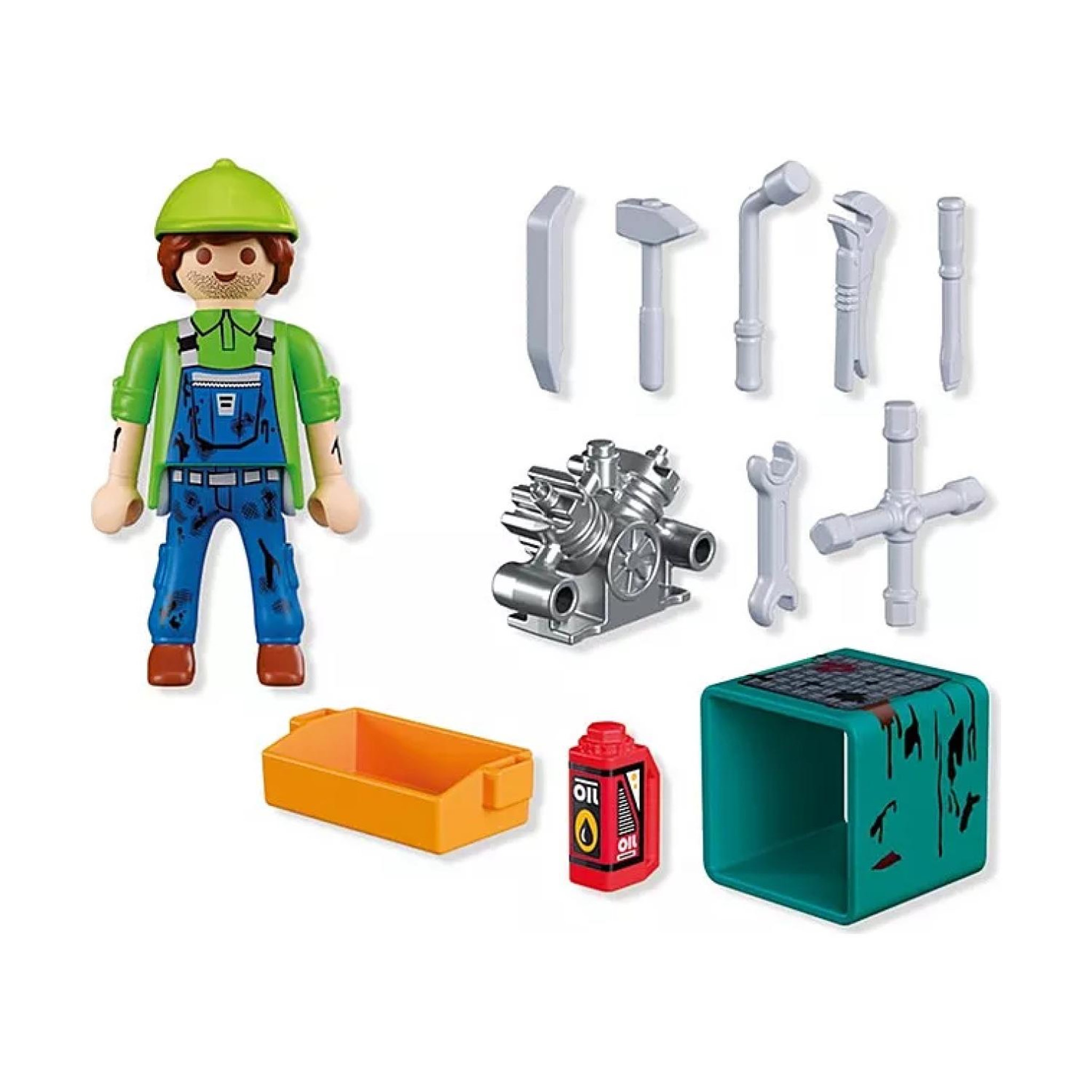 Voir la diapositive 3 : PLAYMOBIL Mécanicien & outils Spécial +