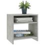 Voir la diapositive 3 : VIDAXL Table de chevet Gris beton 40x30x40 cm Bois d'ingenierie