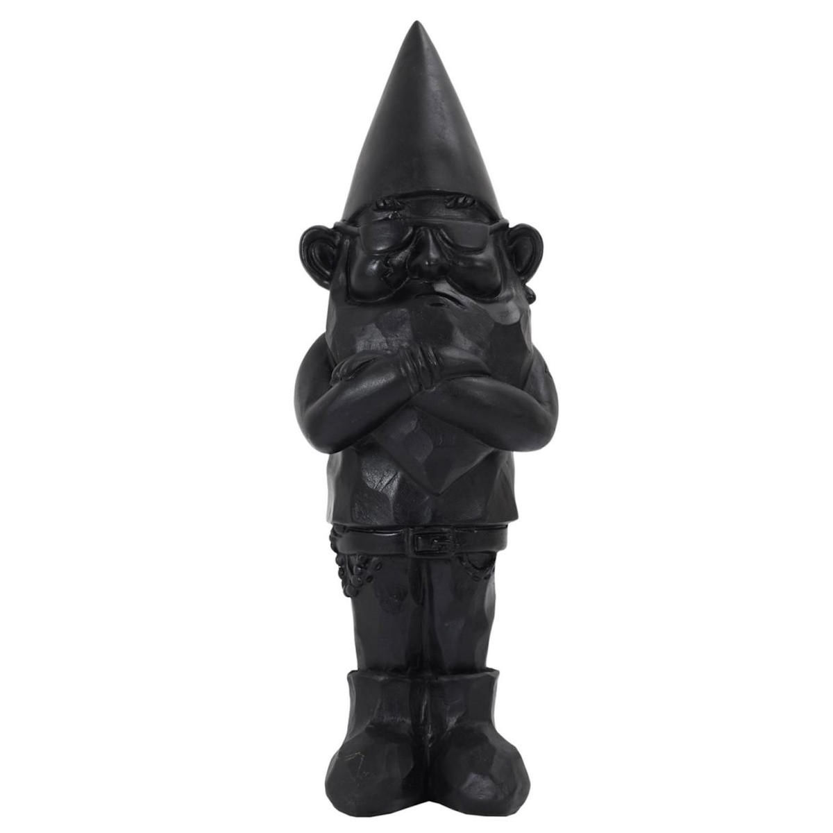 Paris Prix Statuette Design  Nain de Jardin Bad  33cm Noir