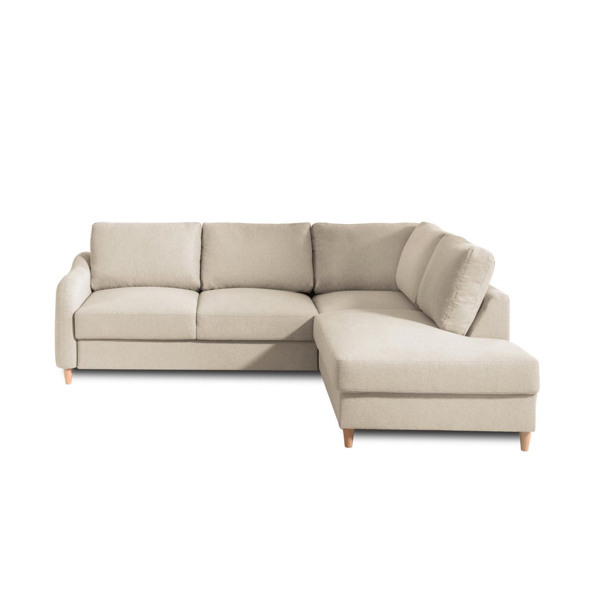 LISA DESIGN Will - canapé d'angle droit - convertible - 5 places - en tissu