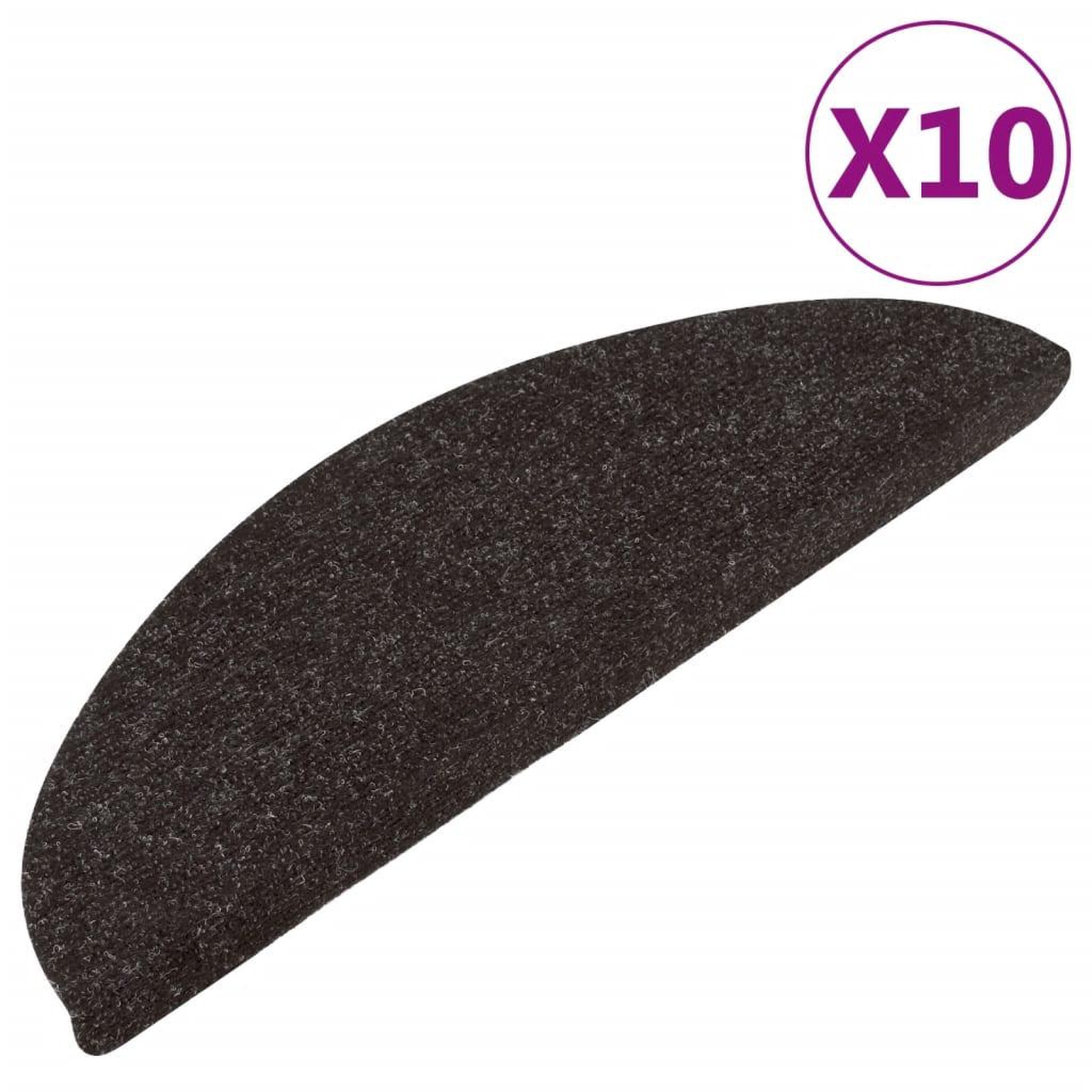 Voir la diapositive 2 : VIDAXL Tapis d'escalier autocollants 15 pcs 56x17x3 cm Noir