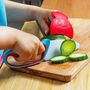 Voir la diapositive 5 : CHEFCLUB Couteau chef le couteau du chef kids bleu et rouge