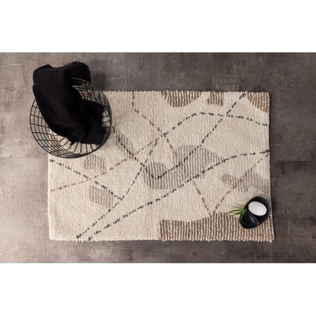 Paris Prix Tapis de Salle de Bain  Paul  60x90cm Multicolore