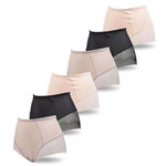 OZABI OZABI Pack de Culottes Femme Gainantes Invisibles Dentelle et Laser – Lot de 6. Coloris disponibles : Bicolore, Multicolore