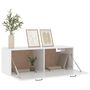 Voir la diapositive 4 : VIDAXL Armoire murale Blanc brillant 100x36,5x35 cm Bois d'ingenierie