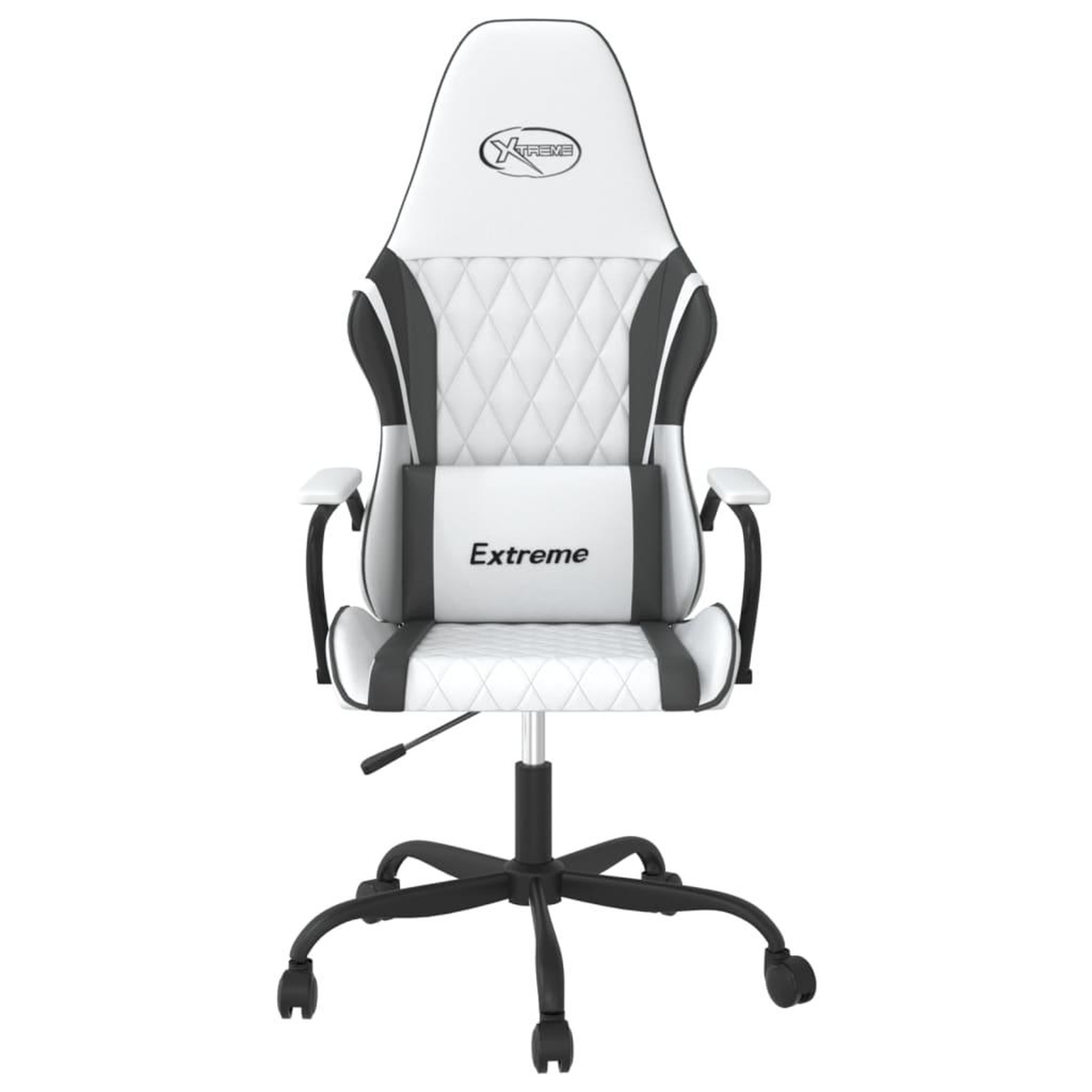 Voir la diapositive 3 : VIDAXL Chaise de jeu Blanc et noir Similicuir