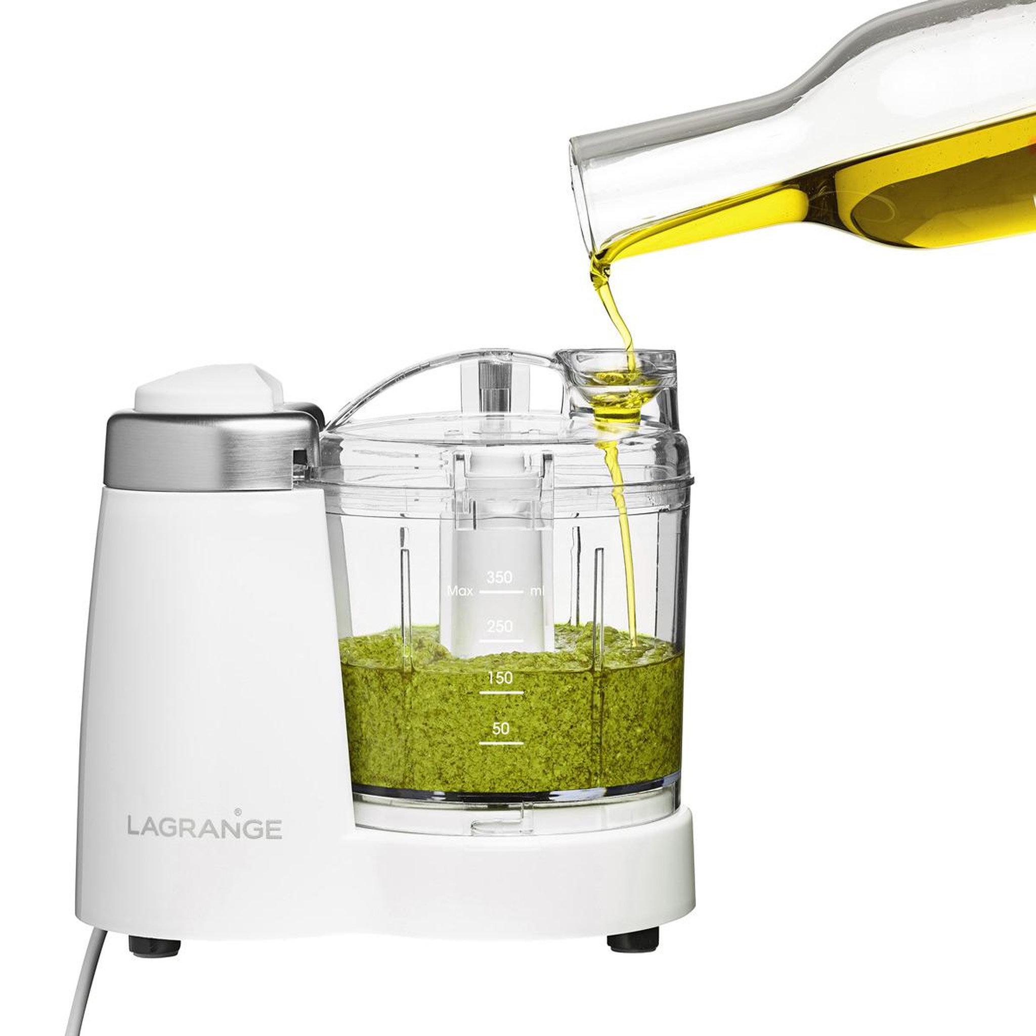 Voir la diapositive 3 : LAGRANGE Mini-hachoir 0.35l 120w blanc - 629001