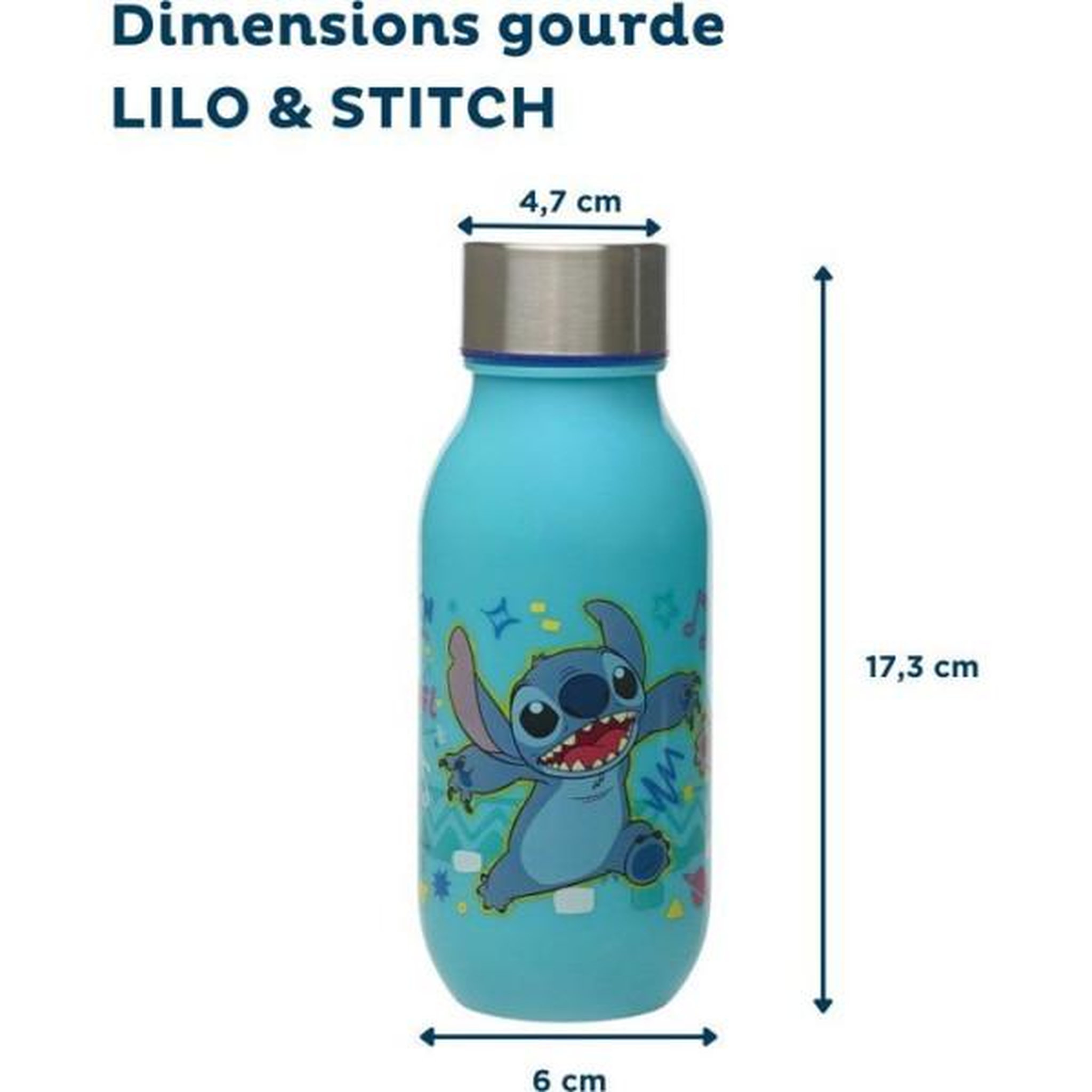 Voir la diapositive 3 : THERMOBABY Gourde - thermobaby - lilo & stitch - 430 ml - bleu