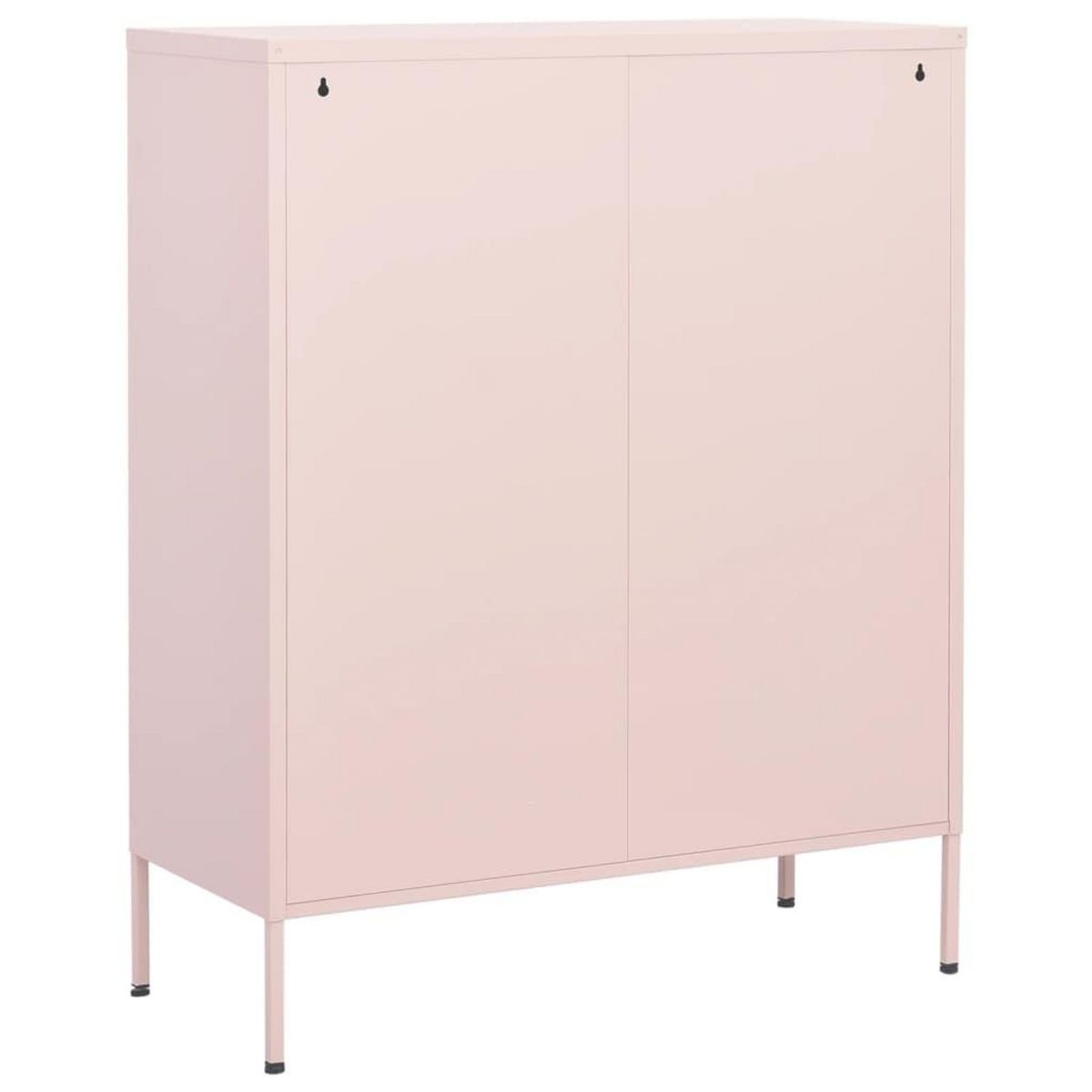 VIDAXL Armoire de rangement Rose 80x35x101,5 cm Acier
