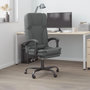 Voir la diapositive 1 : VIDAXL Fauteuil de massage inclinable de bureau Gris fonce Tissu